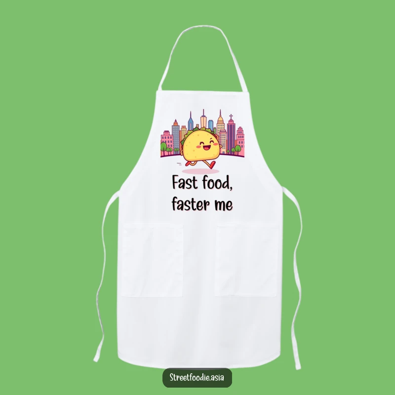 Funny Taco Kitchen Sprint Apron: Comical Cooking Wear, Perfect Chef Gift