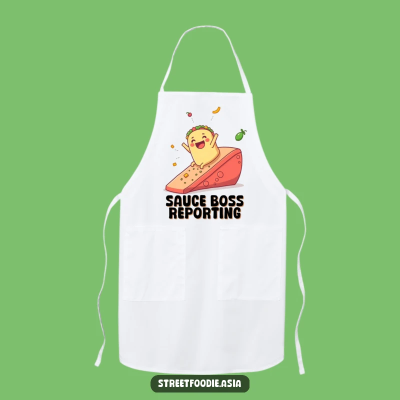 Funny Burrito Salsa Cook Apron: Comical Kitchen Wear, Perfect Chef Gift