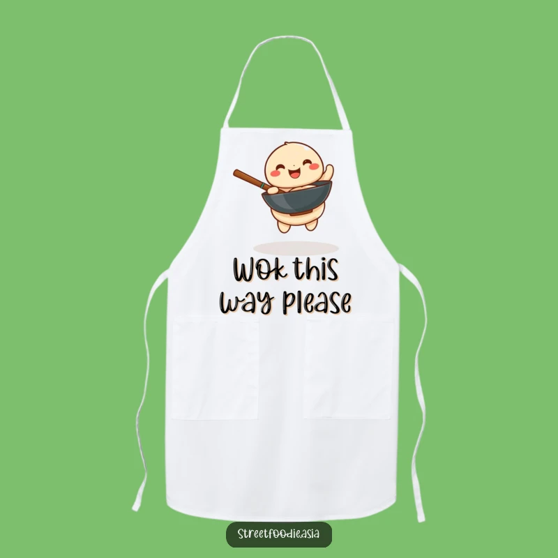 Funny Dumpling Wok Apron: Comical Cooking Wear, Perfect Chef Gift