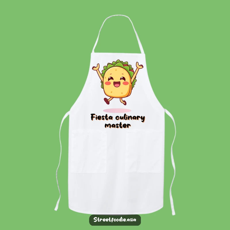Funny Taco Jump Apron: Cook with Fiesta Fun, Great Mexican Food Gift