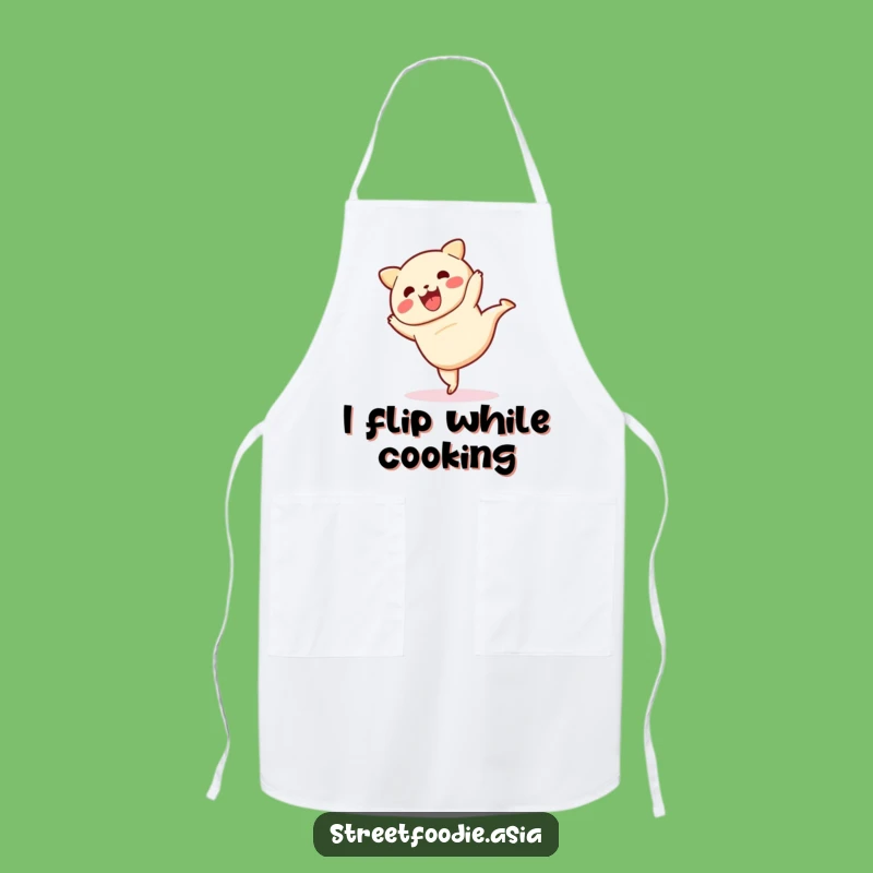 Funny Dim Sum Cartwheel Apron: Cook Up Smiles in the Kitchen!