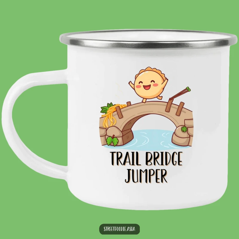 Funny Empanada Noodle Camping Mug: Durable & Humorous Outdoor Drinkware Gift