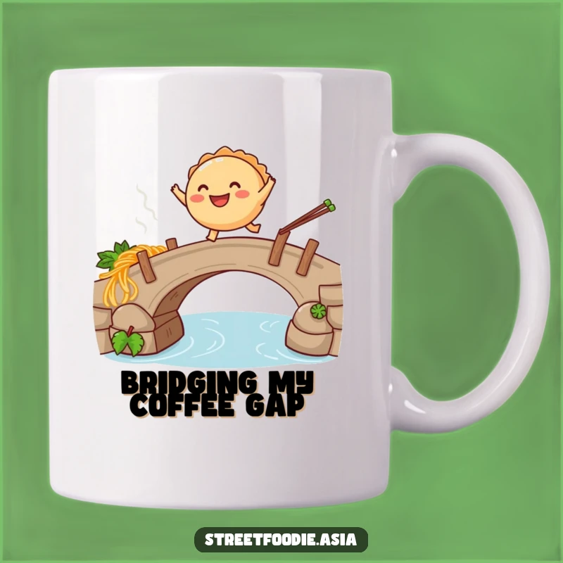 Funny Empanada Noodle Leap Mug: Adventure & Flavor, Perfect Humorous Gift