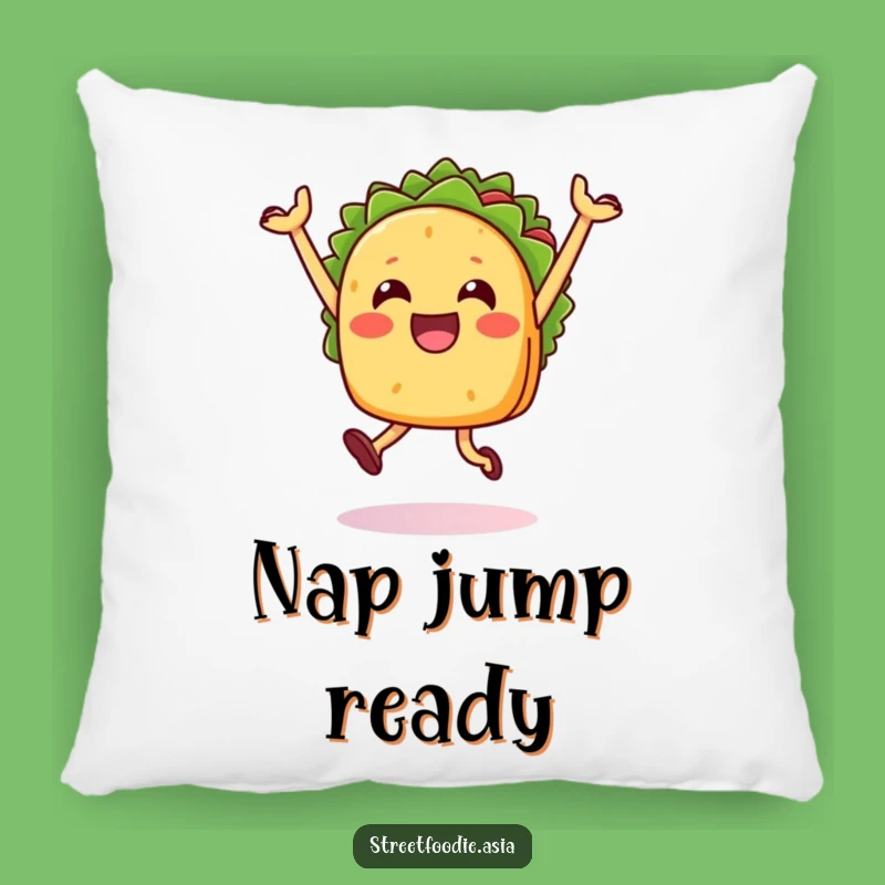 Funny Taco Jump Pillow: Cozy Comfort with a Festive Character, Perfect Gift