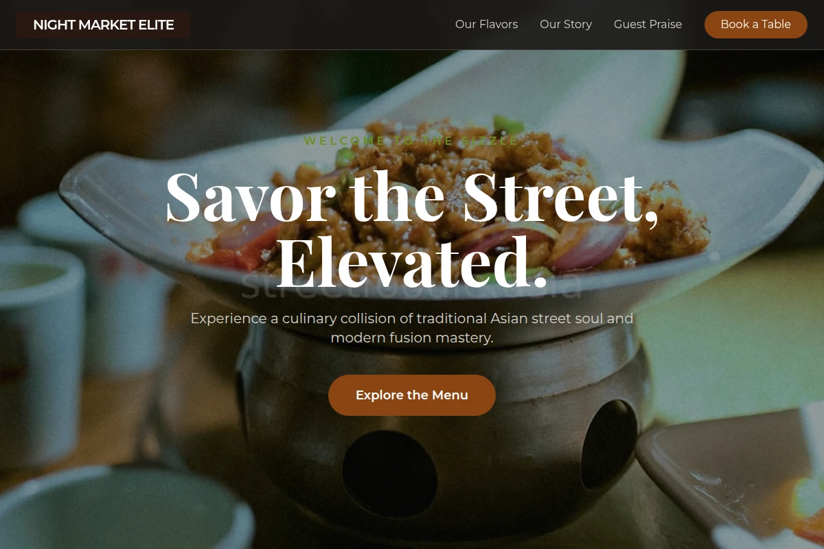 Taste-Bud Asian Fusion Food