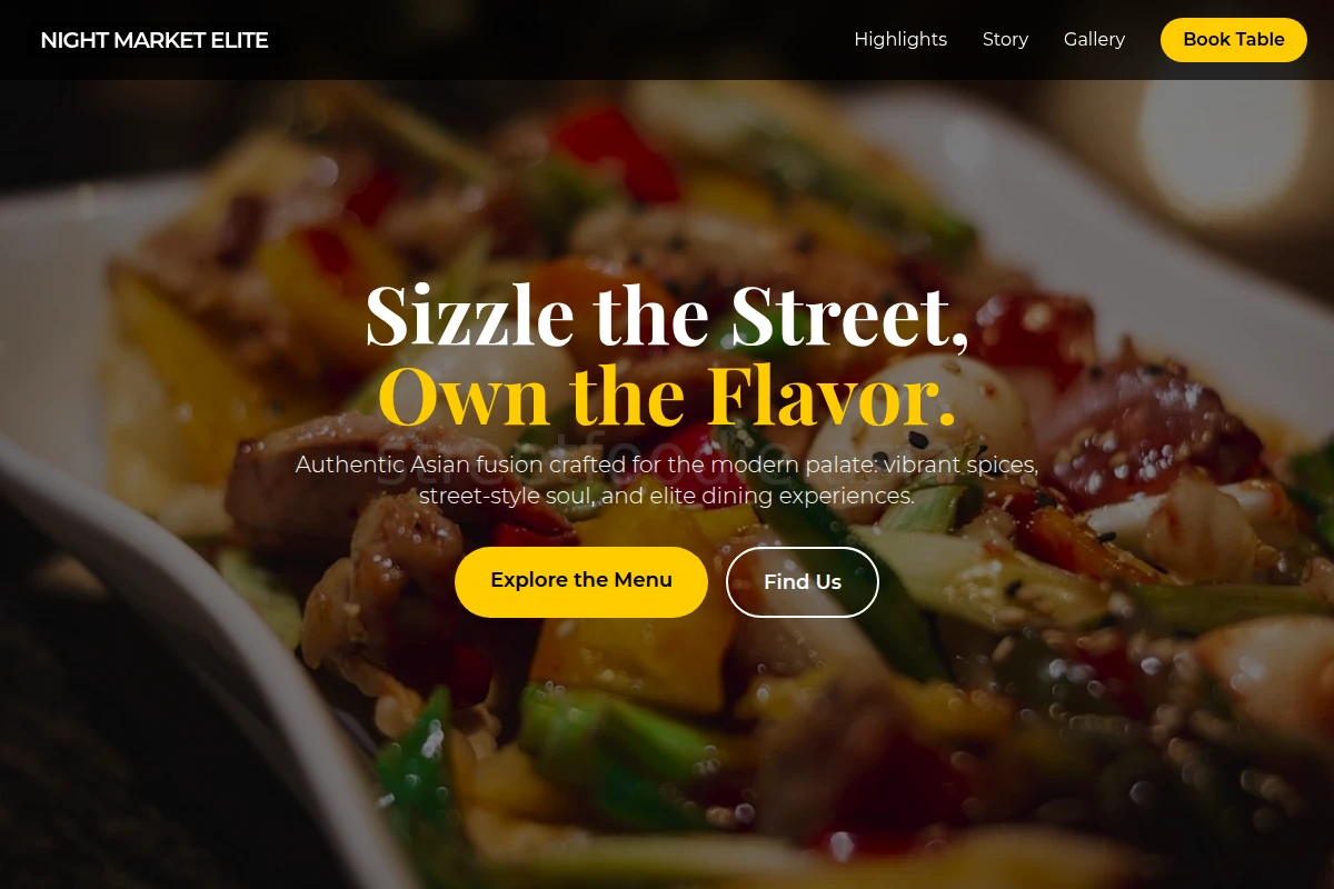 Taste-Bud Asian Fusion Food