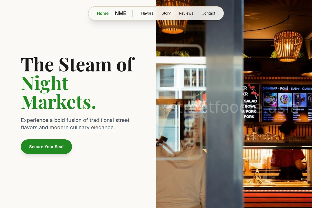 Steam Asian Fusion Food