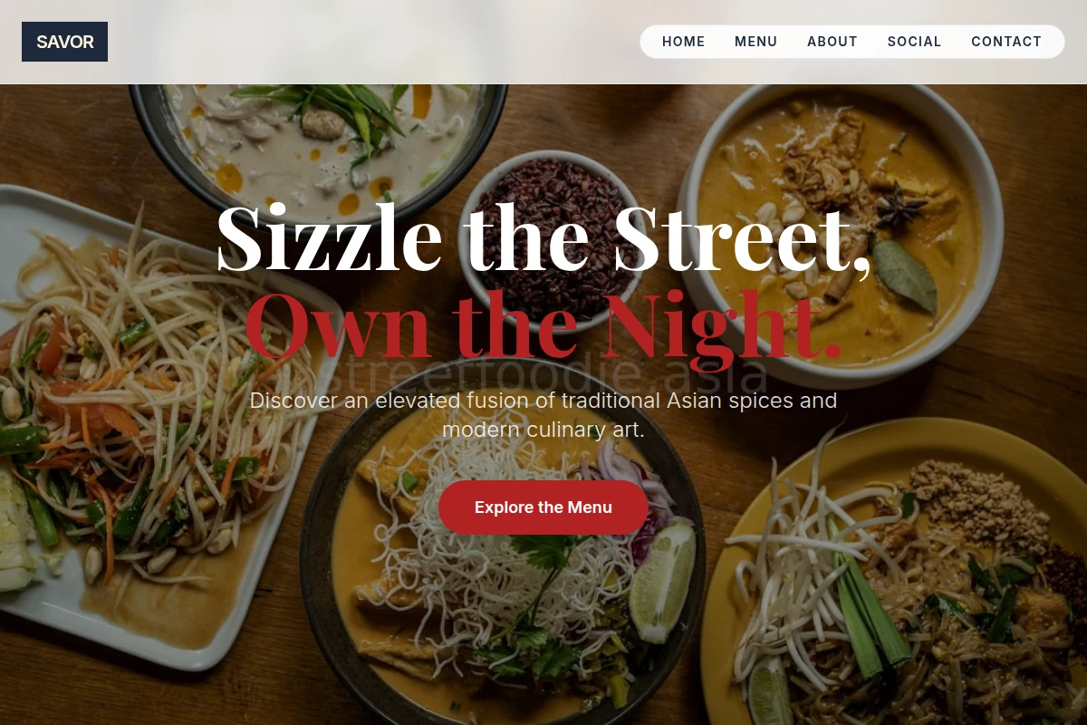 Savor Asian Fusion Food