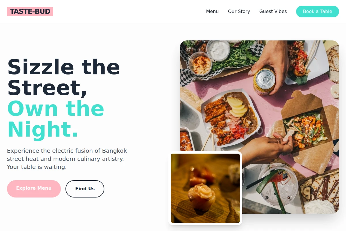 Taste-Bud Asian Fusion Food