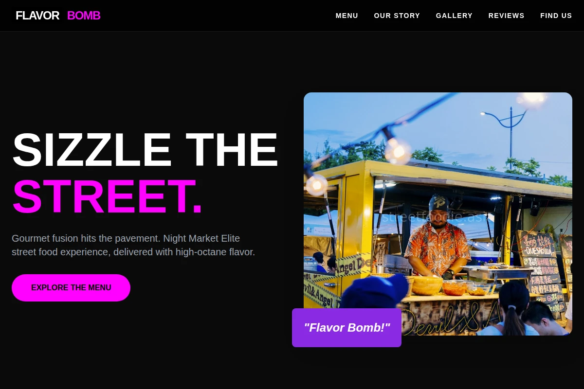 Flavor-Bomb Food Truck