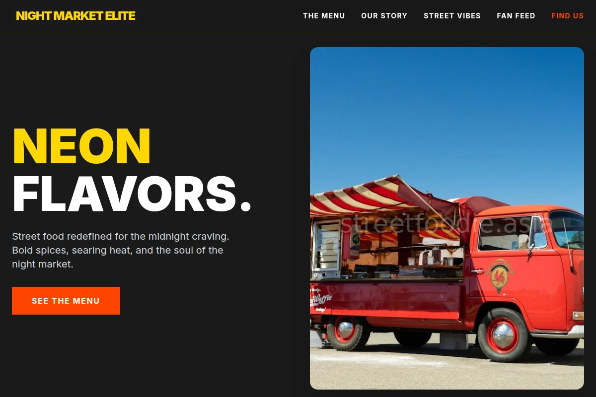 Neon Food Truck