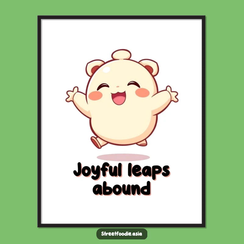 Funny Dumpling Joy Digital Art: Instant Happiness for Your Walls