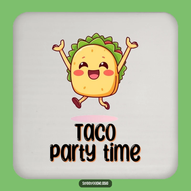 Funny Taco Jump Coaster Set: Protect Surfaces with Festive Fun, Great Gift