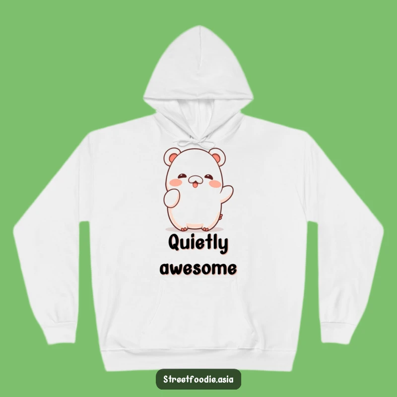 Cozy Funny Shy Bao Wave Hoodie: Gentle Comfort and Adorable Character Art