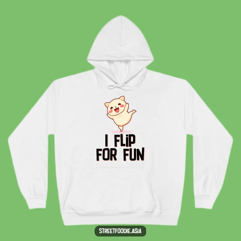 Funny Dim Sum Cartwheel Hoodie: Cozy Comfort and Hilarious Cartoon Charm