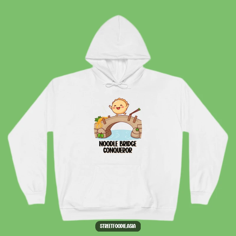 Funny Empanada Noodle Leap Hoodie: Cozy & Comical Adventure Wear, Perfect Gift