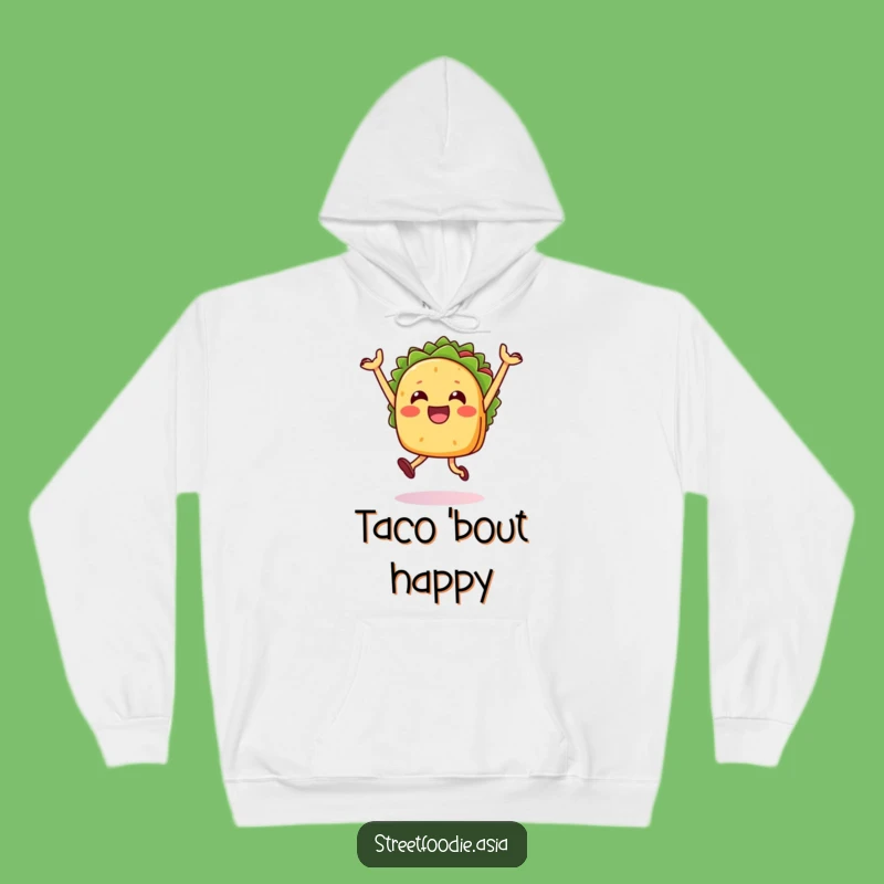 Funny Taco Jump Hoodie: Cozy Comfort for Festive Fun, Perfect Mexican Food Gift