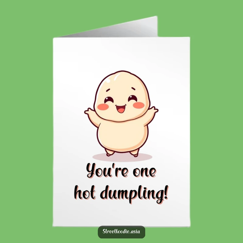 Free Printable Congrats Dumpling Card - Funny Jigging Downloadable Gift for Success