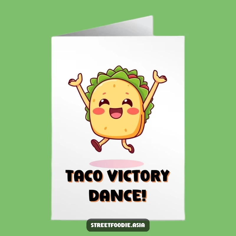Happy Taco Congrats Card Free Printable: Jump into Celebration Download!