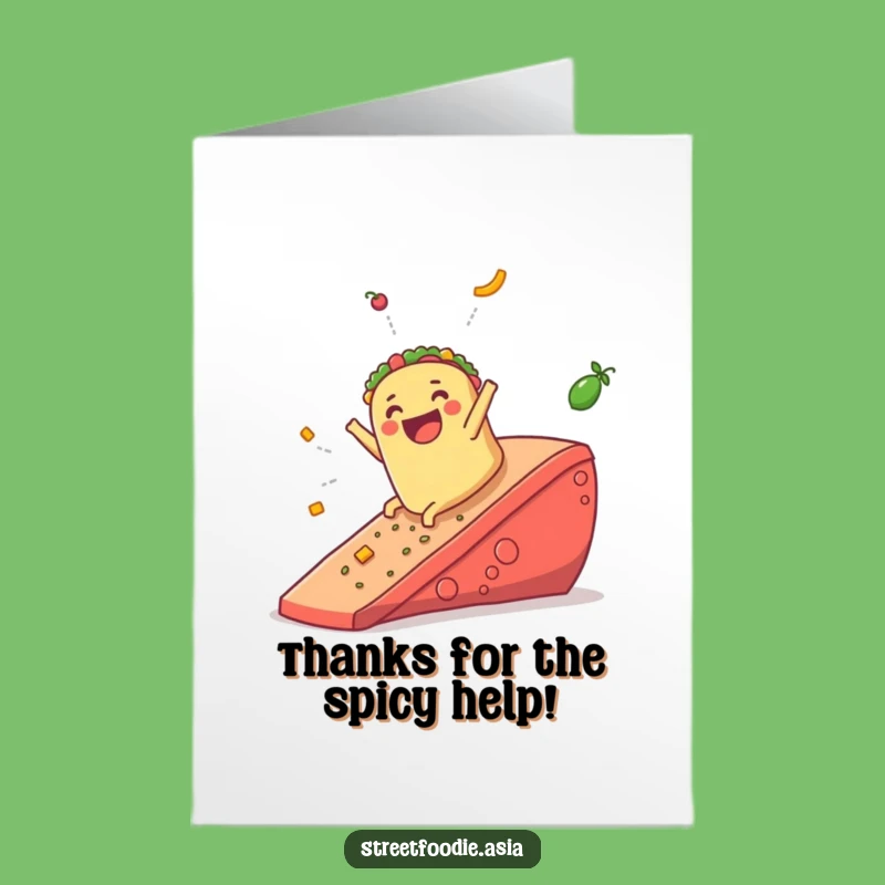 Free Printable Thank You Burrito Card: Funny Salsa Slide, Downloadable Art for Gratitude