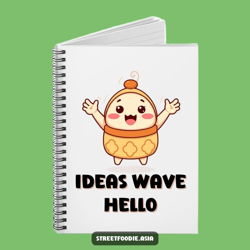 Funny Dim Sum Notebook: Waving Character for Notes & Funny Gifts
