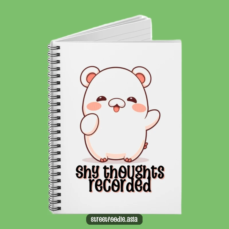 Funny Shy Bao Wave Notebook: Capture Thoughts with Gentle Character Art