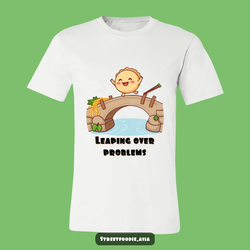 Funny Empanada Noodle Bridge T-Shirt: Comical Foodie Apparel, Ideal Humorous Gift