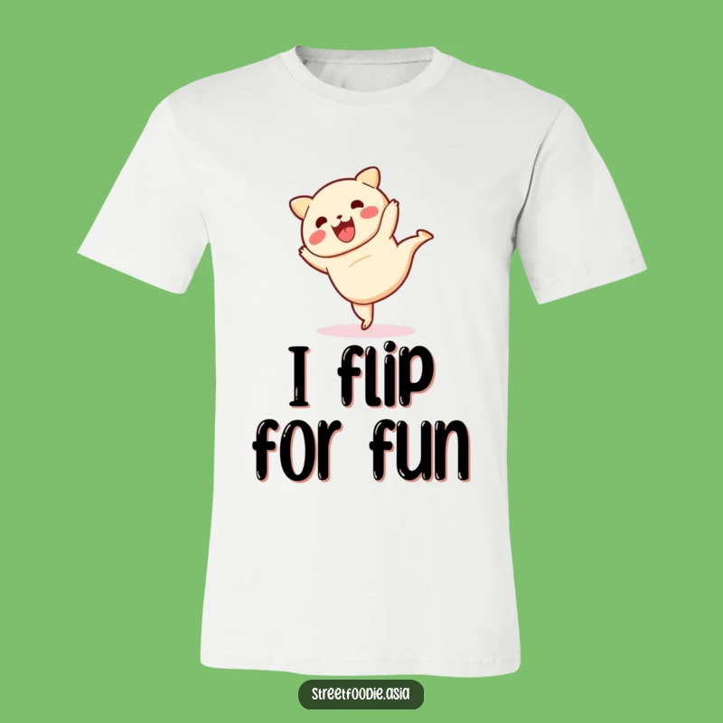 Funny Dim Sum Cartwheel T-Shirt: Wearable Humor for Foodies and Fun Lovers