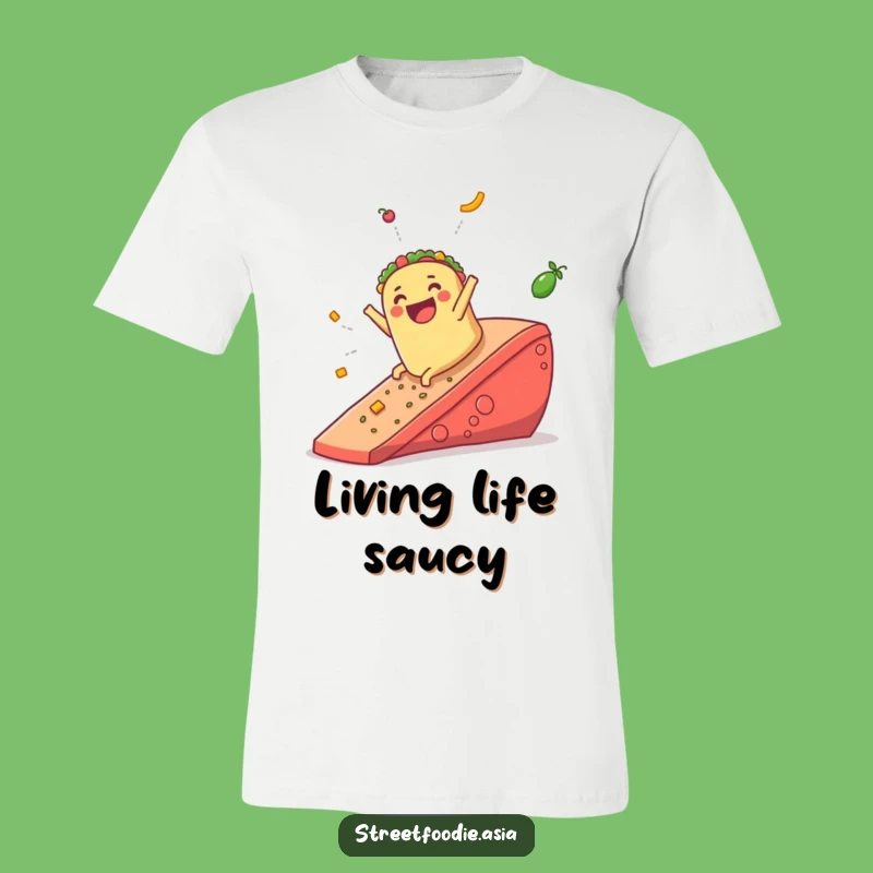 Funny Burrito Salsa Ramp T-Shirt: Comical Foodie Apparel, Ideal Humorous Gift