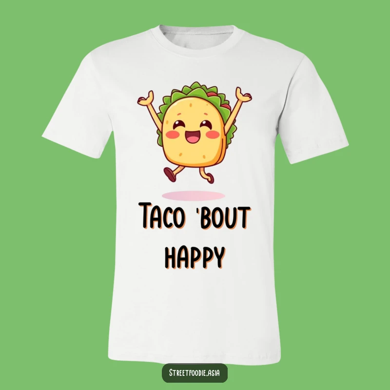 Funny Taco Jump T-Shirt: Wear Your Celebration, a Great Mexican Food Gift
