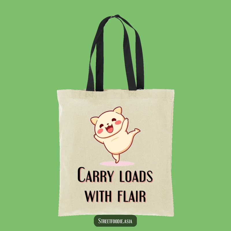 Funny Dim Sum Cartwheel Tote Bag: Stylish Accessory with a Humorous Twist