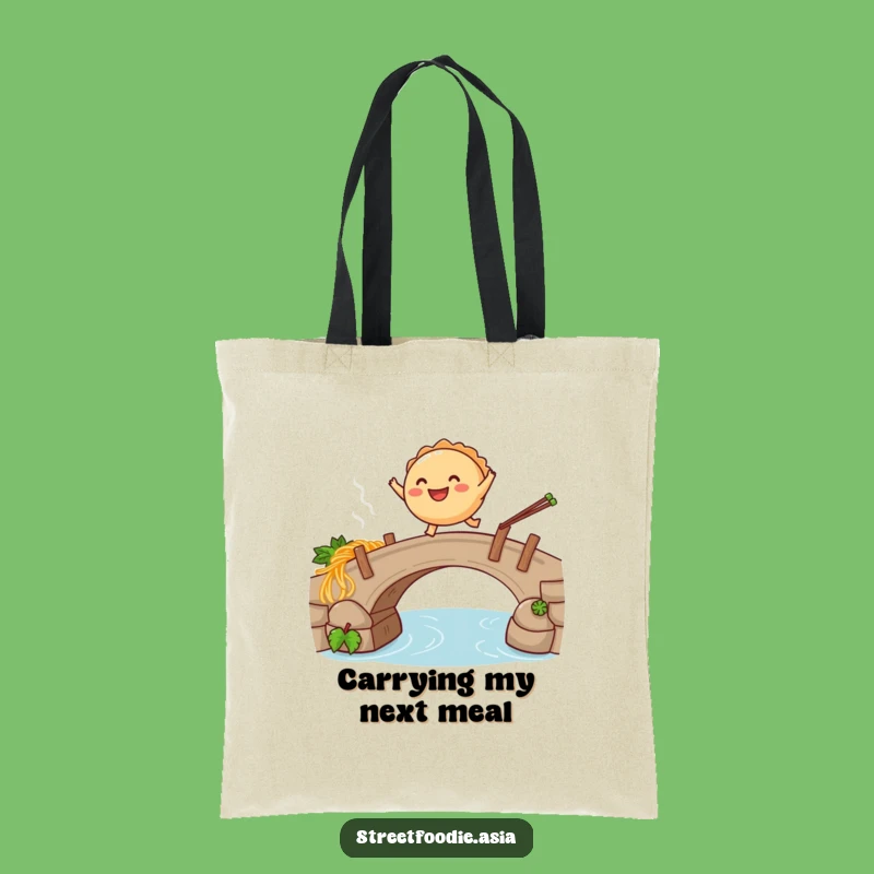 Funny Empanada Noodle Tote Bag: Practical & Humorous Carry-All Gift